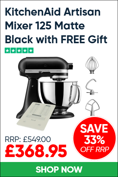 KitchenAid Artisan Mixer 125 Matte Black with FREE Gift