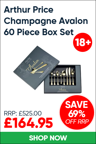 Arthur Price Champagne Avalon 60 Piece Box Set