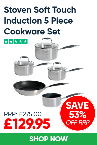 Stoven Soft Touch Induction 5 Piece Cookware Set