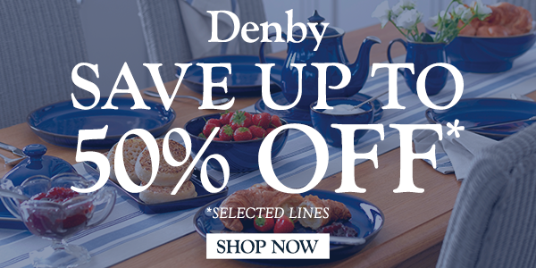 Save up to 50% on selected Denby