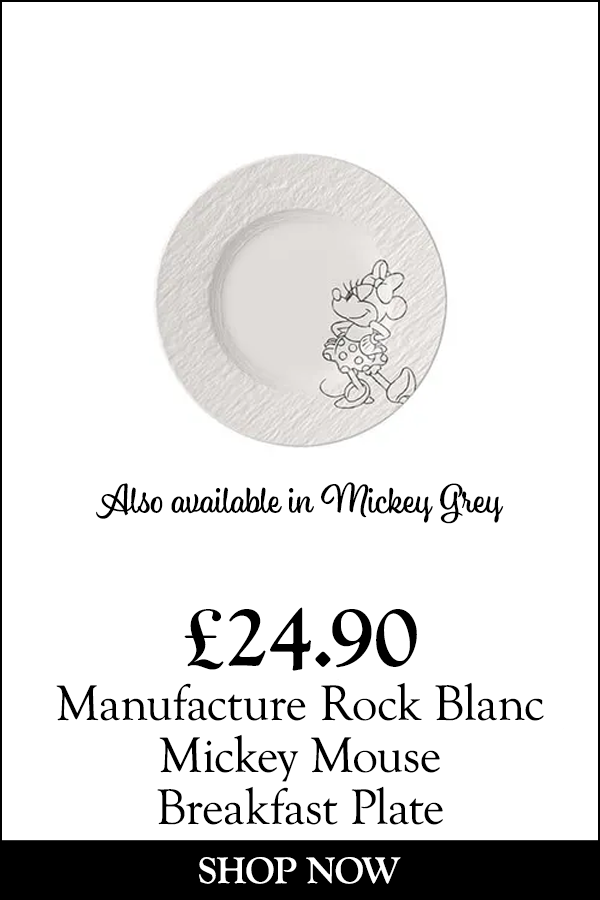 Villeroy & Boch Manufacture Rock Blanc Mickey Mouse Breakfast Plate