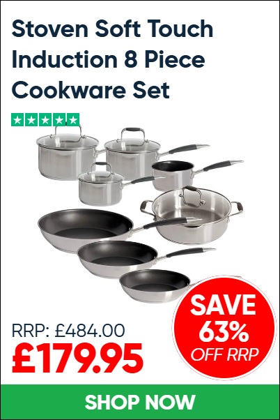 Stoven Soft Touch Induction 8 Piece Cookware Set