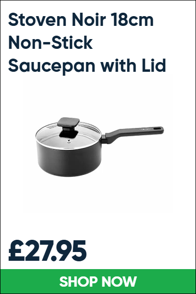 Stoven Noir 18cm Non-Stick Saucepan with Lid