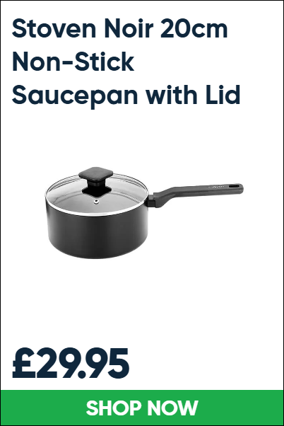 Stoven Noir 20cm Non-Stick Saucepan with Lid