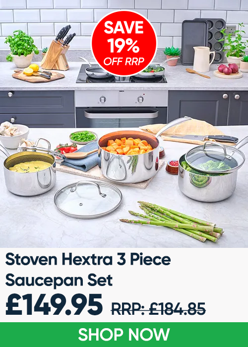 Stoven Hextra 3 Piece Saucepan Set