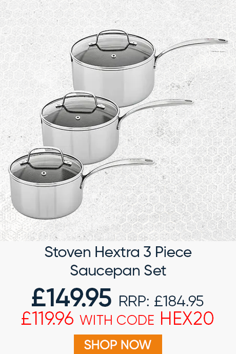 Stoven Hextra 3 Piece Saucepan Set