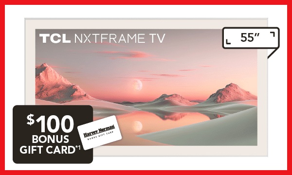 TCL 55" NXTFRAME A300W Smart 4K QLED TV (2024)