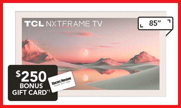 TCL 85" NXTFRAME A300W Smart 4K QLED TV (2024)