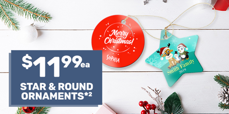 Star & Round Ornaments $11.99ea*²