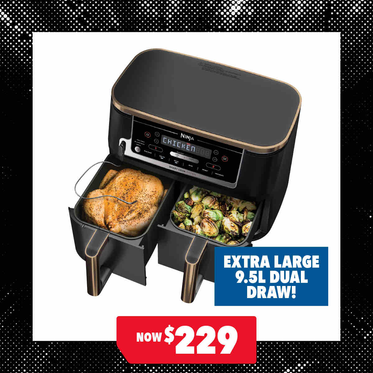 Ninja Foodi Max XXXL Smart Dual Zone 9.5L Air Fryer