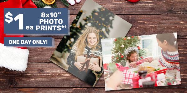 $1ea 8x10" Photo Prints*¹