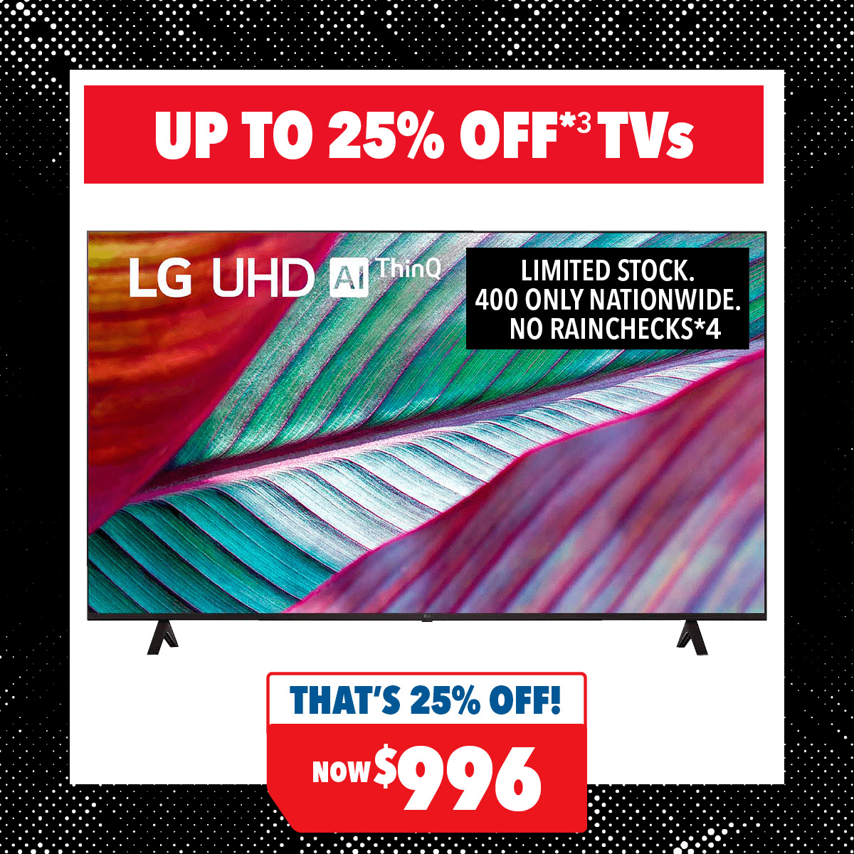 LG 65" UR78 Smart 4K UHD TV