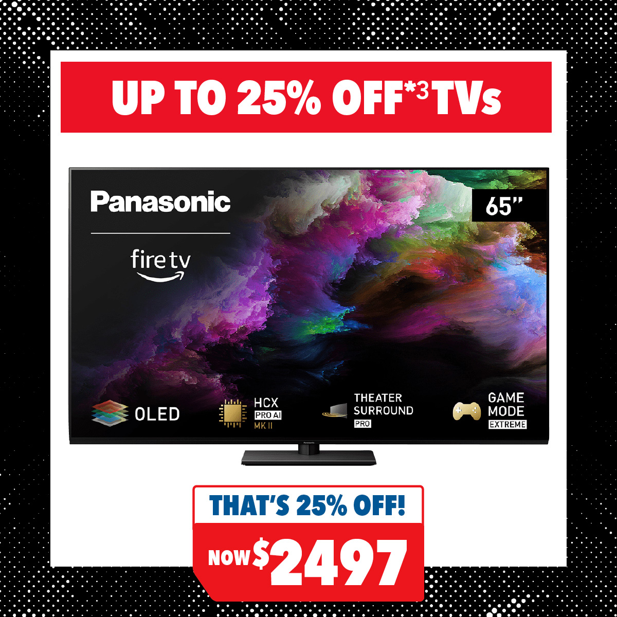 Panasonic 65" Smart 4K OLED TV (2024) with Fire OS