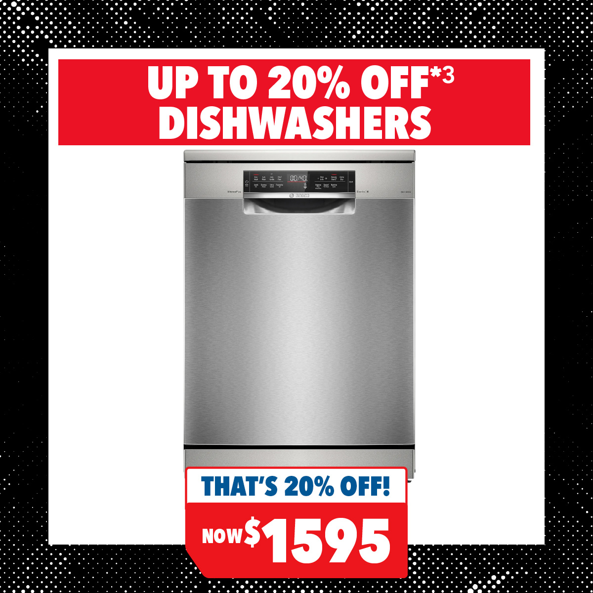 Bosch 15 Place Setting Dishwasher