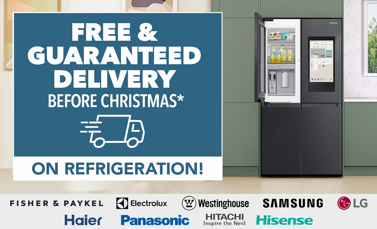 Free & Guaranteed Delivery* on Refrigeration