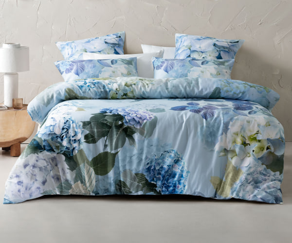 'Thea' Cornflower Duvet Cover Set by Savona