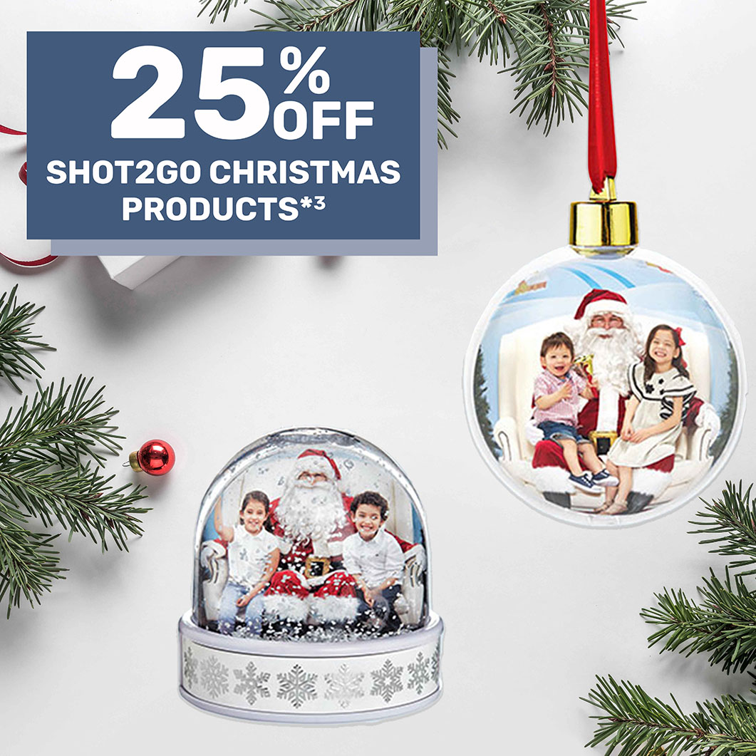 25% off Shot2Go Christmas Products*³