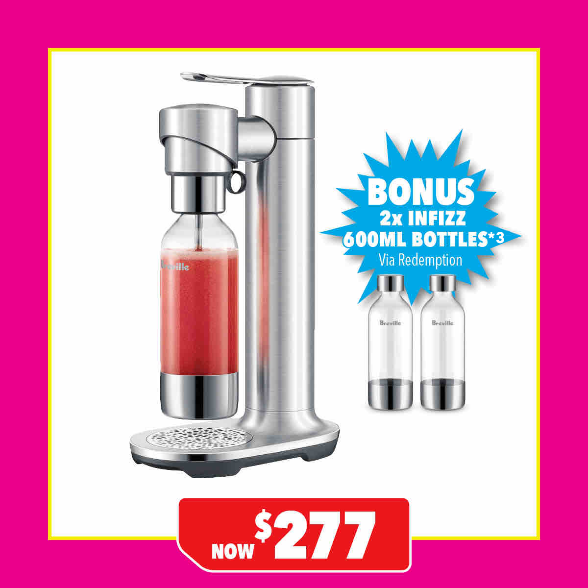 Breville the InFizz Fusion Carbonated Drinks Maker