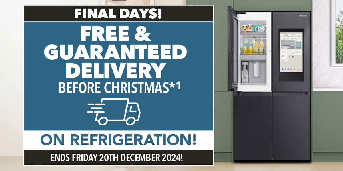 FREE DELIVERY*¹ on big brand Refrigeration