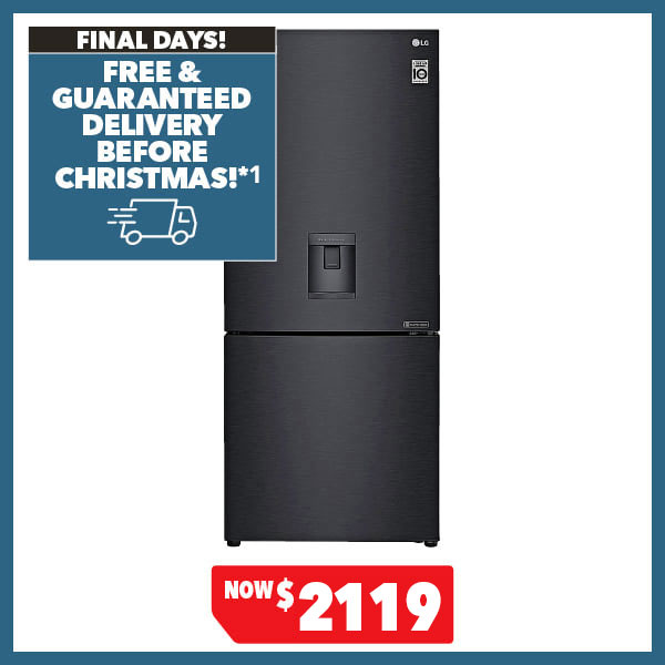 LG 420L Bottom Mount Fridge Freezer with Water Dispenser