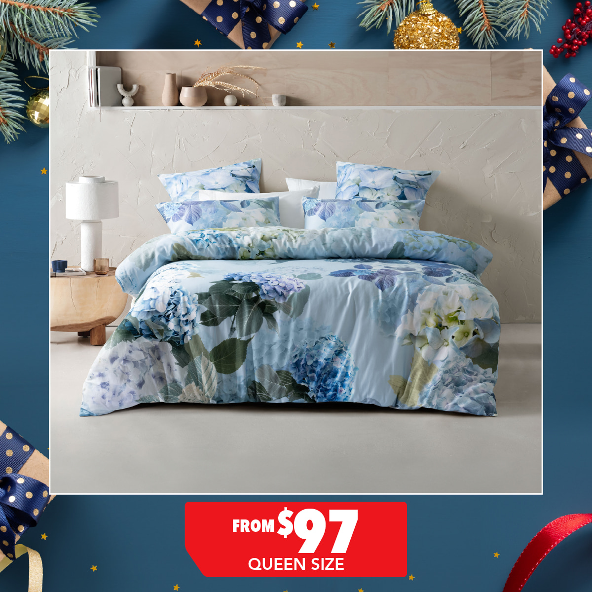 'Thea Cornflower' Duvet Cover Set by Savona