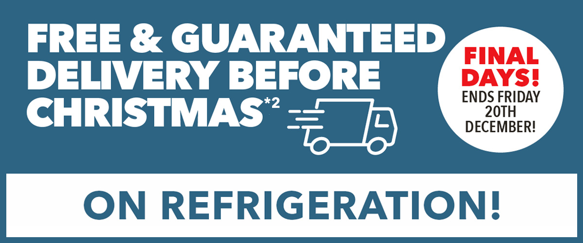 Free Delivery Before Christmas*2 on Refrigeration