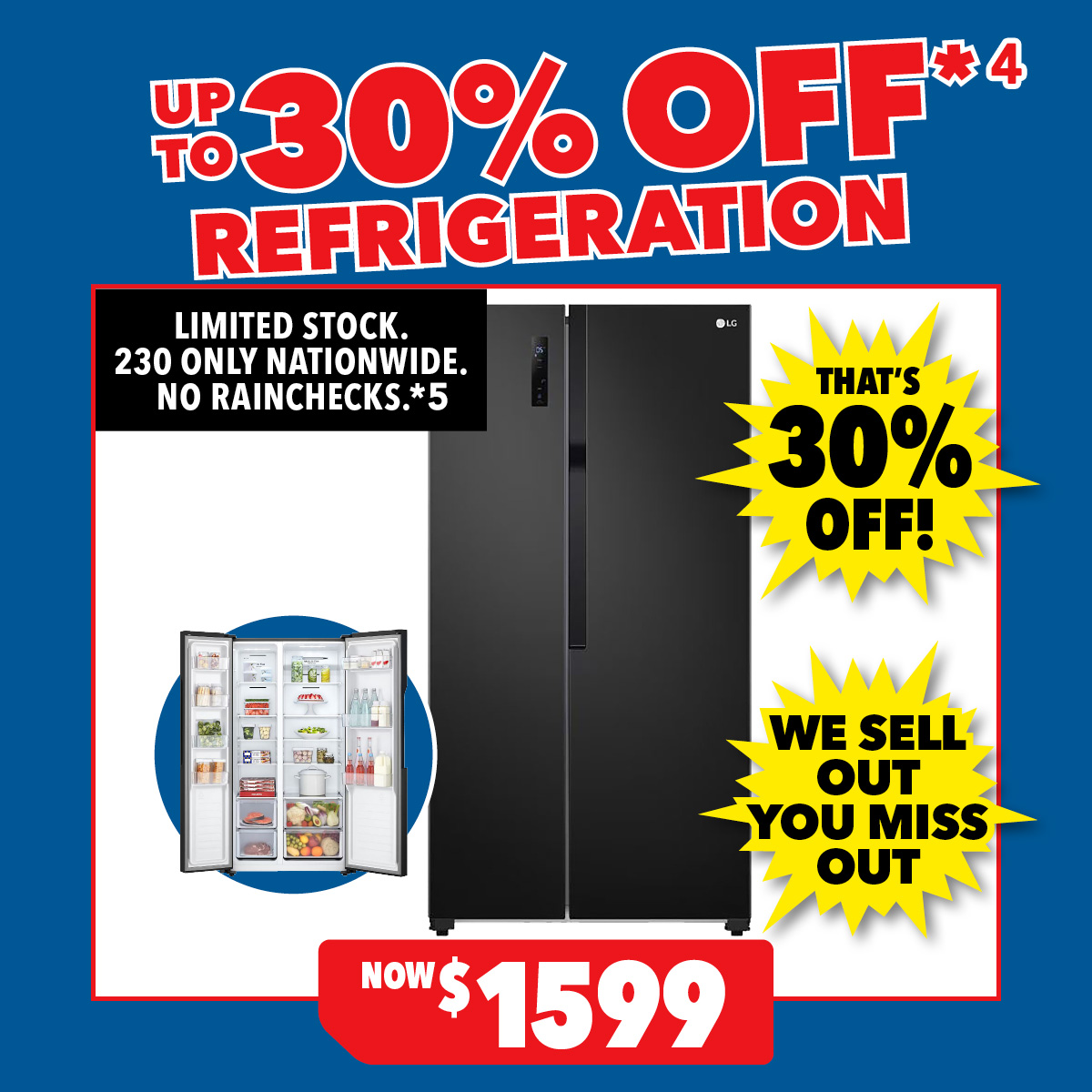 LG 519L Side-by-Side Fridge Freezer