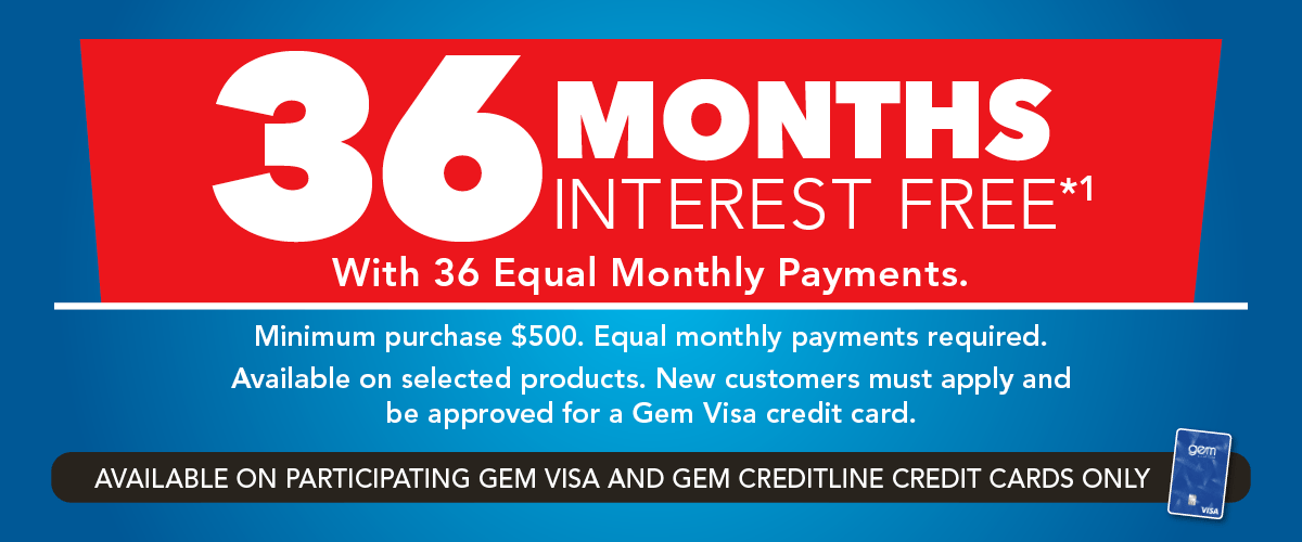 36 Months Interest Free