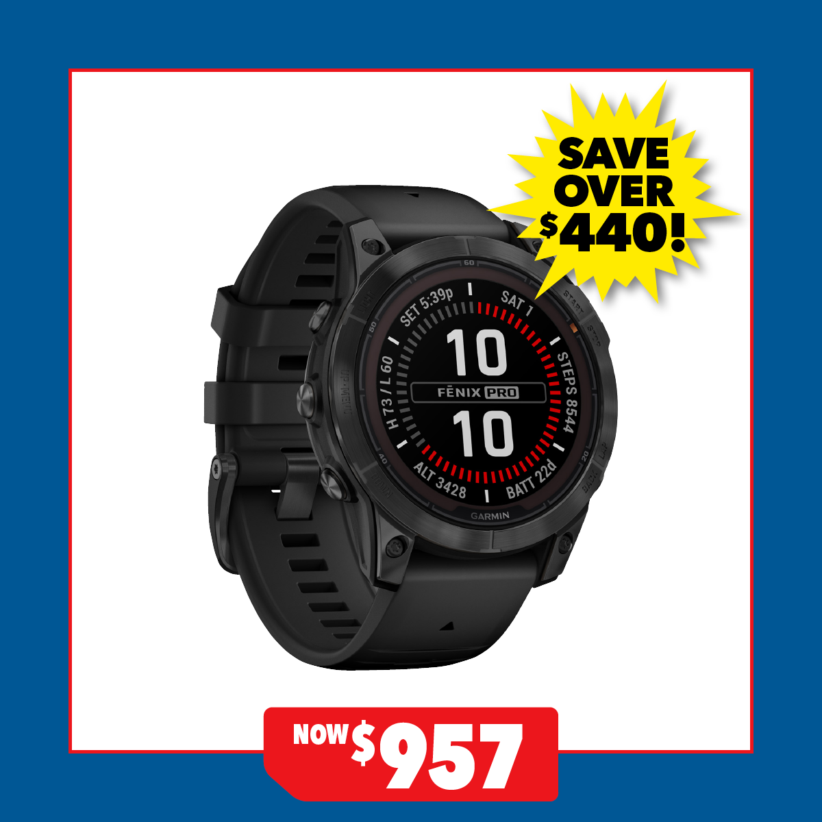 Garmin Fenix 7 Pro Smartwatch - 47mm