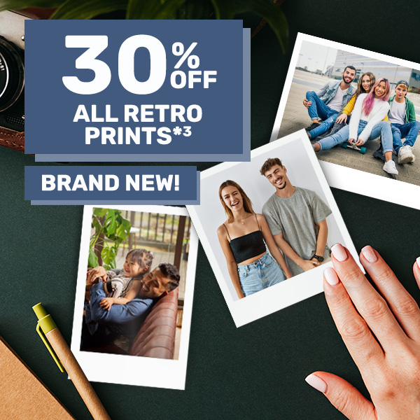 30% off All Retro Prints*³