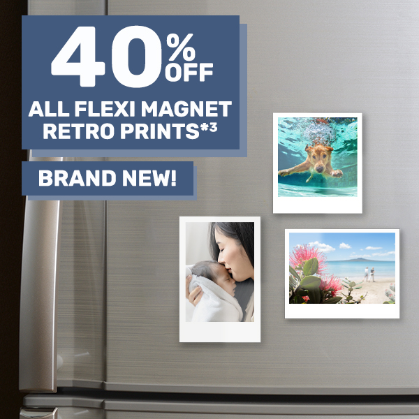 40% off All Flexi Magnet Retro Prints*³