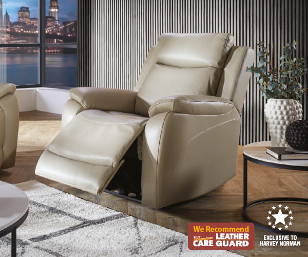 'Flinders' Leather Electric Recliner Chair