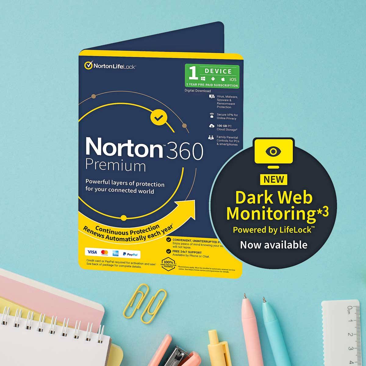 Norton 360 Premium 1 Device - 1 Year