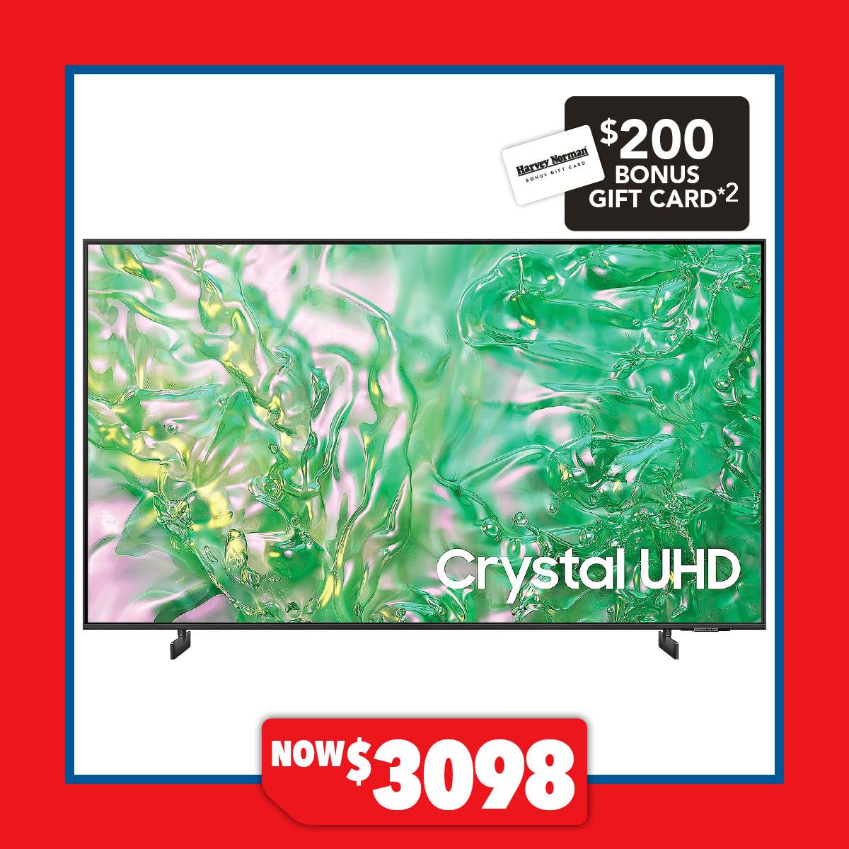 Samsung 85" DU8000 Smart 4K Crystal UHD TV