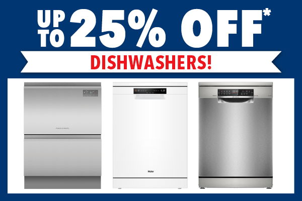 Up to 25% Off* Dishwashers