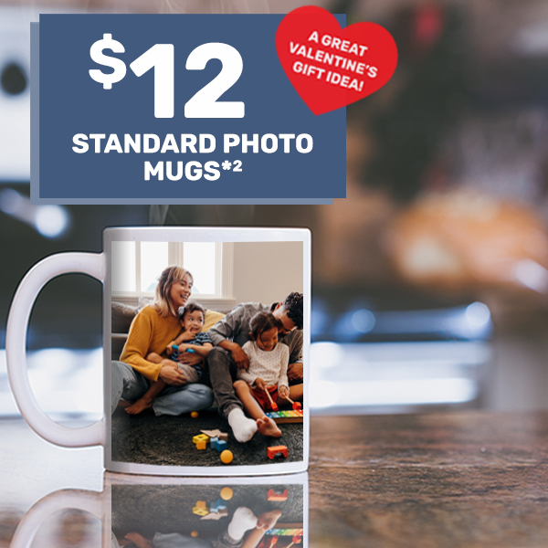 $12 Standard Photo Mugs*²