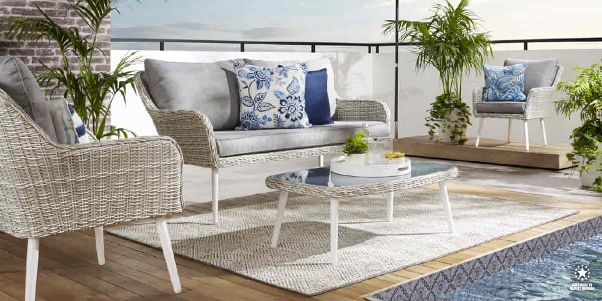  'Retro' 4-Piece Outdoor Lounge Setting