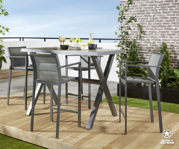 'Bali' 5-Piece Outdoor Bar Setting