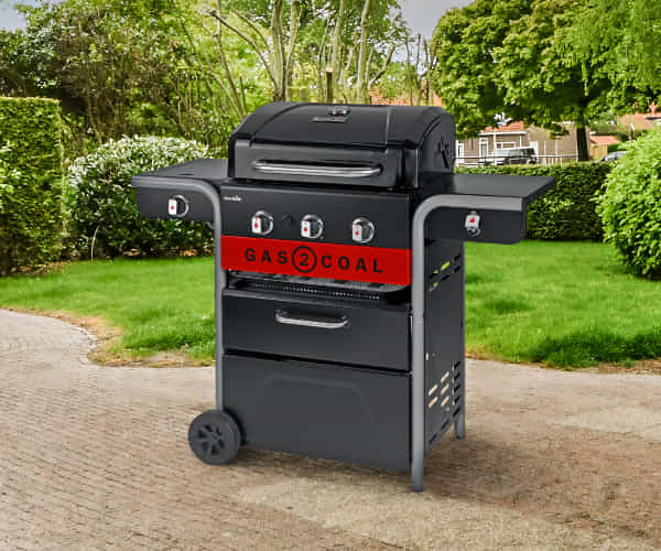 'Gas2Coal' 3-Burner Barbeque