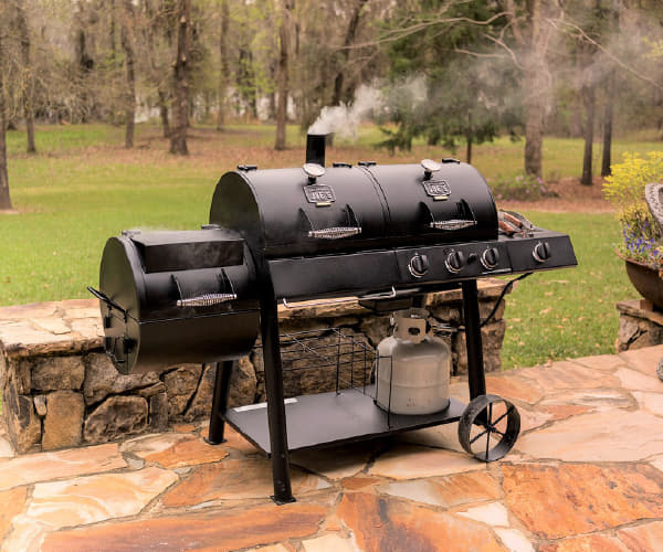 Oklahoma Joe's 'Longhorn' Combo Charcoal/Gas Smoker & Grill