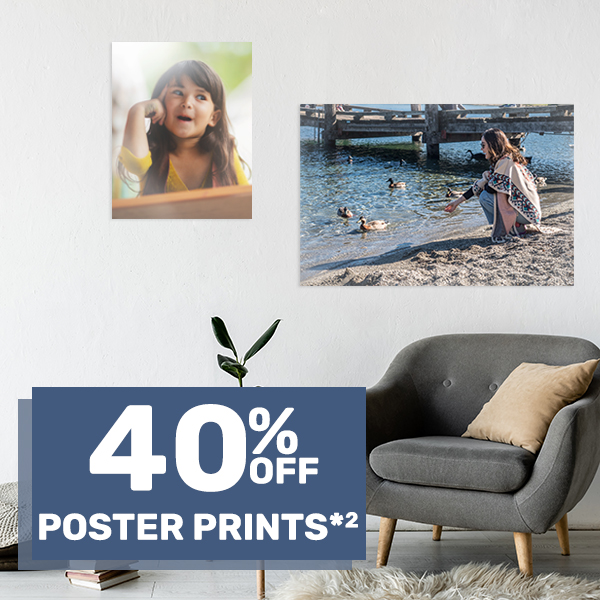 40% off Poster Prints*²