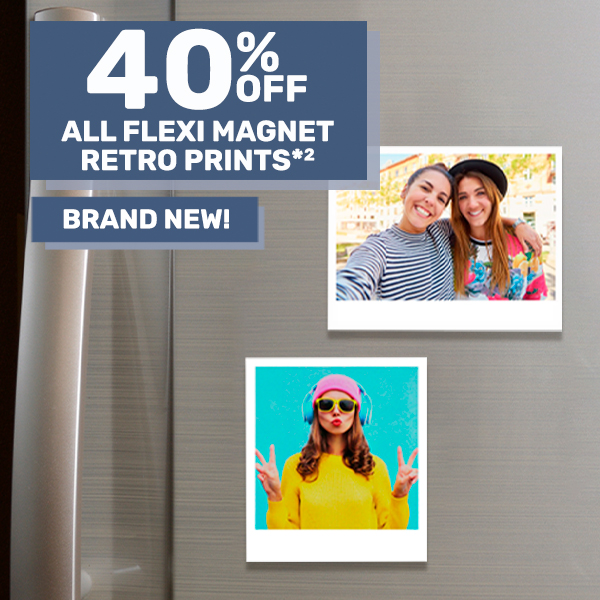 40% off All Flexi Magnet Retro Prints*²