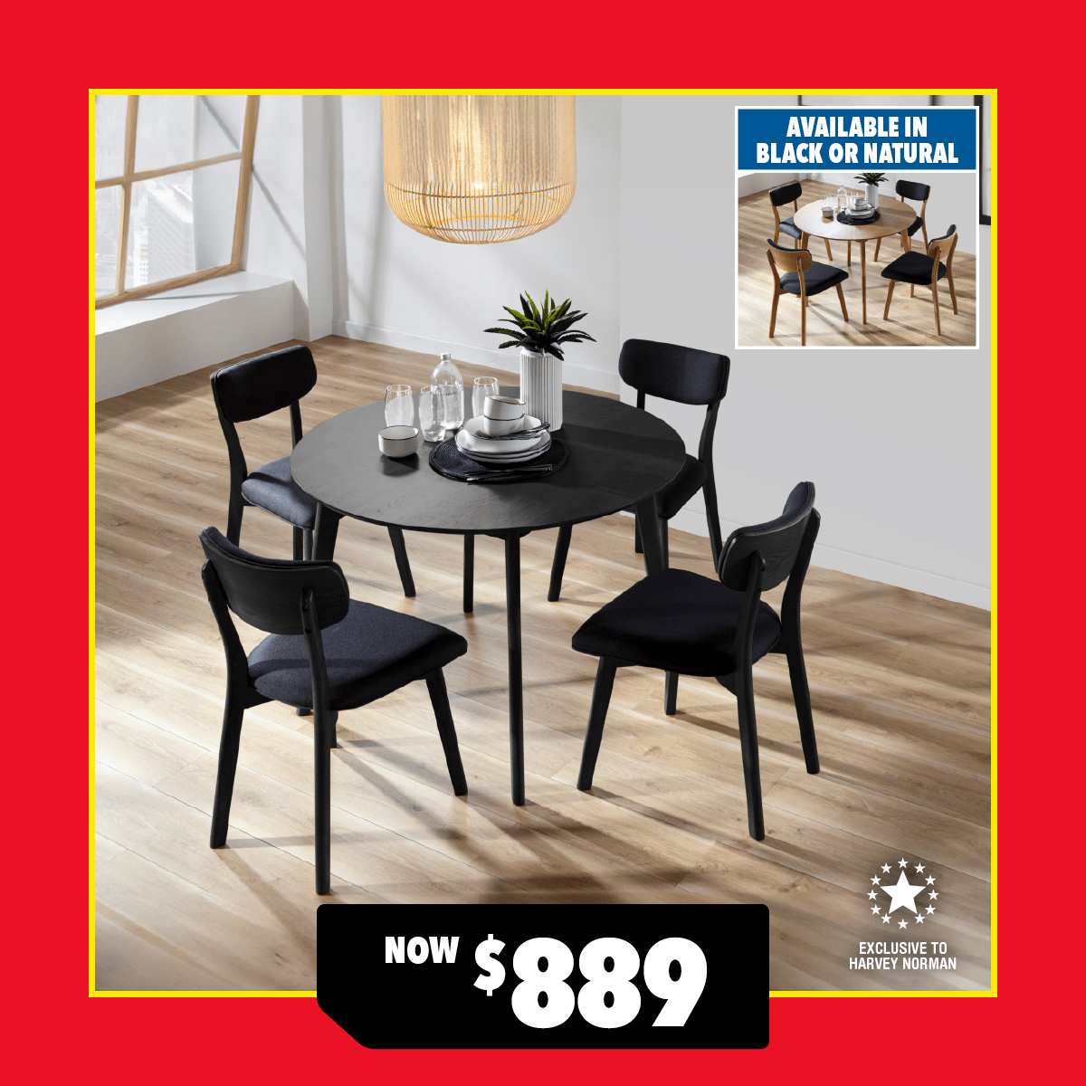 'Lexi' 5-Piece Dining Suite