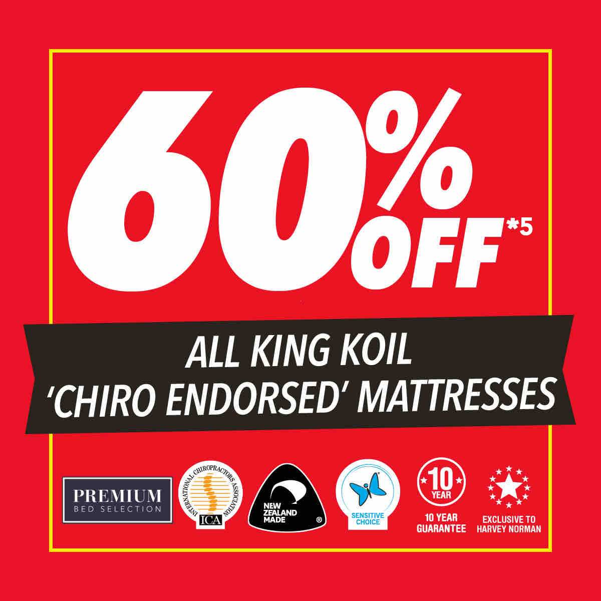 King Koil 'Chiro Endorsed' Mattresses