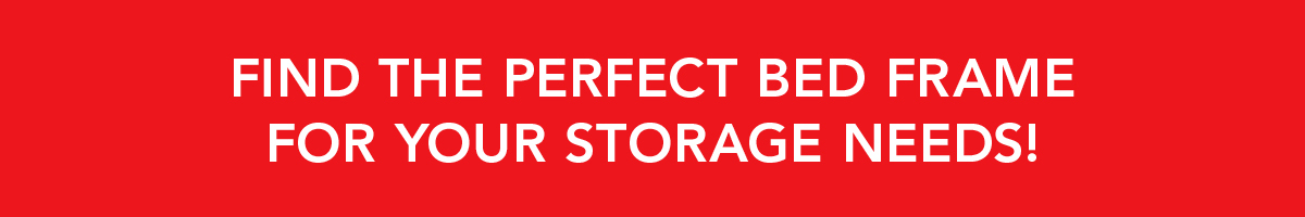 Find the perfect bed frame for your storage needs