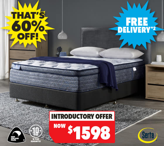 Blue Lagoon Medium Queen Mattress by Serta