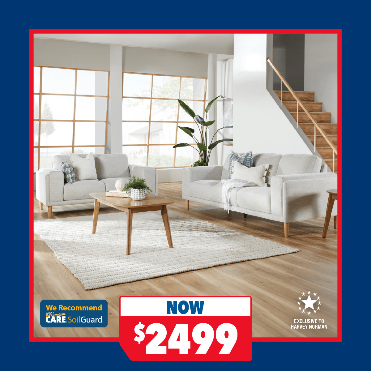 Addison 2-Piece Fabric Lounge Suite