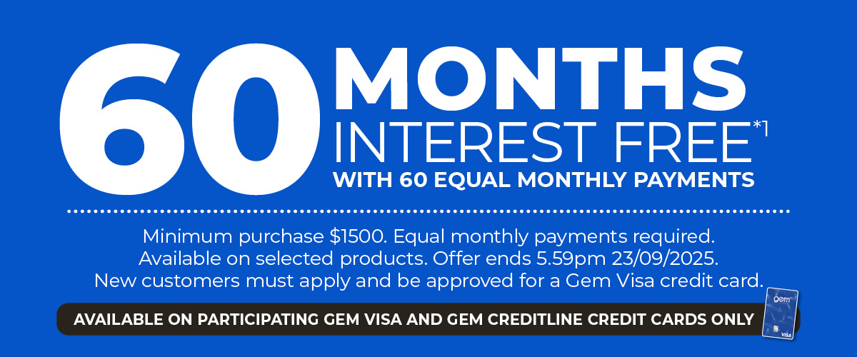 60 Months Interest Free