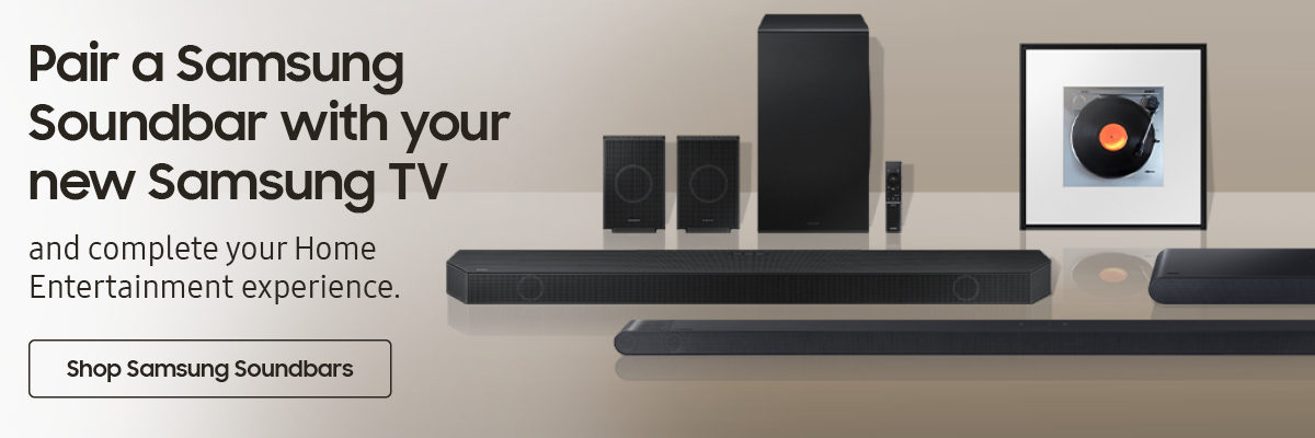 Pair a Samsung Soundbar with your new Samsung TV