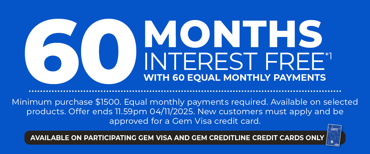 60 Months Interest Free